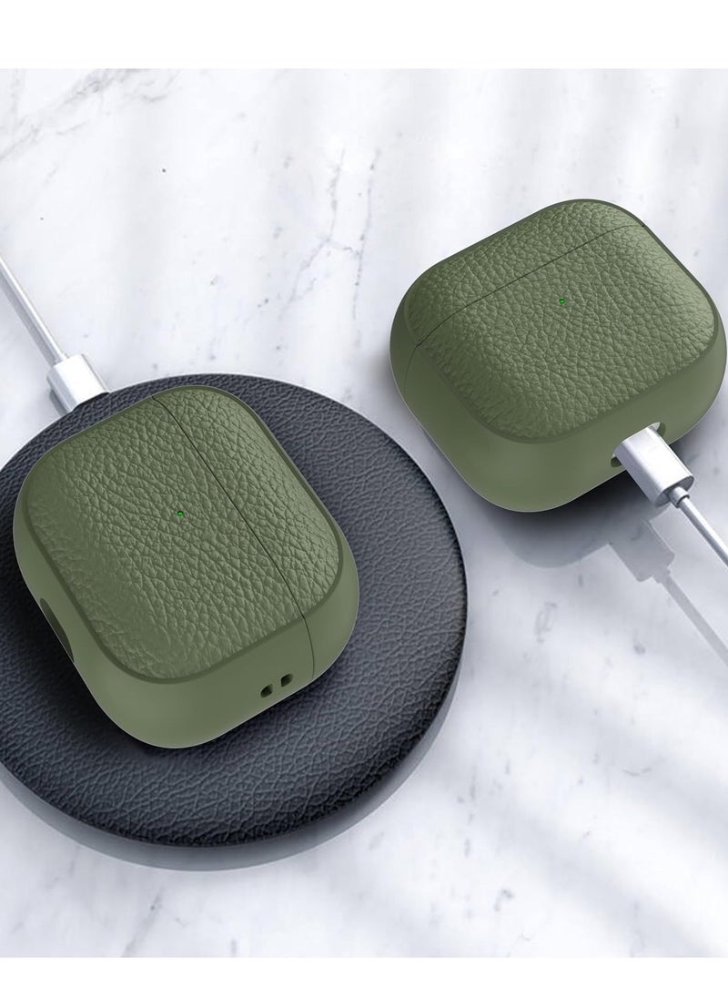 Generic - AirPods 4th Generation Case, Compatible with AirPods 4 Gen (2024) (USB-C), Compatible with MagSafe, Drop Protection Cover with Lanyard, Orbit Hybrid Case, Green - Image 1