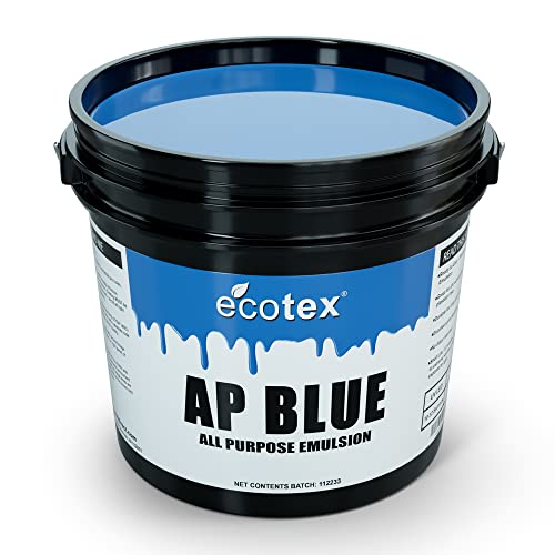 Ecotex® AP Blue Screen Printing Emulsion (Gallon - 128oz.) Pre - Sensitized Photo Emulsion for Silk Screens, Textiles, and Fabric - for Screen Printing Plastisol Ink, Screen Printing Supplies - Image 1