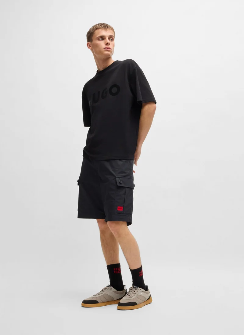 HUGO Football-inspired trainers with faux suede