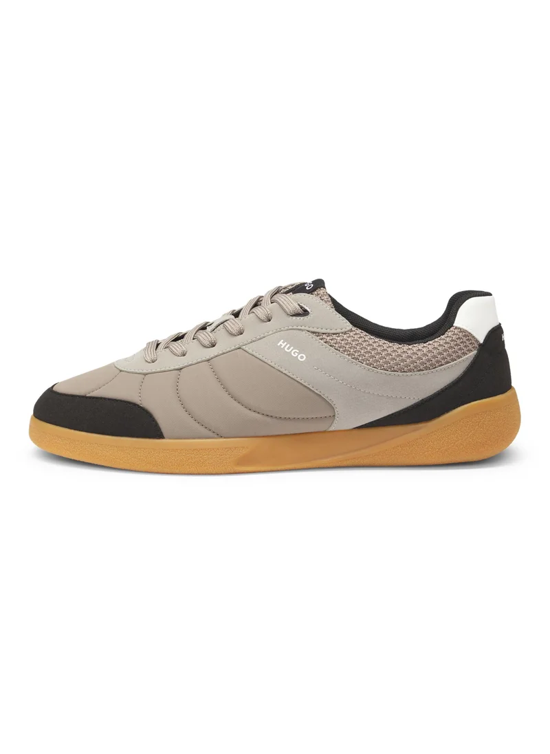 HUGO Football-inspired trainers with faux suede