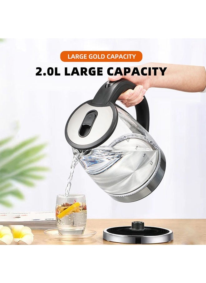 Glass Electric Kettle,2 Liter Electric Kettle,Hidden Heating Element,Hidden Cord Design,Precision Spout,Easy to Check the Water Level,Suitable for Home/Hotel/Office - pzsku/Z24F3D2C4C3F5E085C33AZ/45/_/1708934891/92004997-5345-4fce-b711-7e72b6f529ef