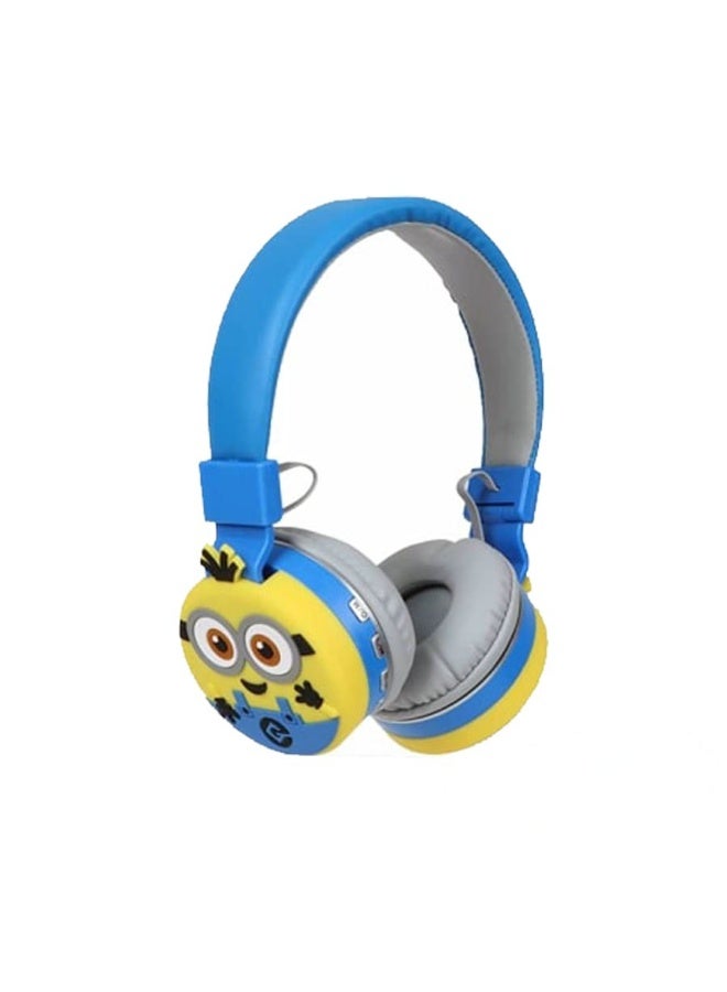 Wireless Minions-themed kids' headphones with powerful stereo sound, long battery life, AH-806W, built-in microphone, and full volume control. - Image 1