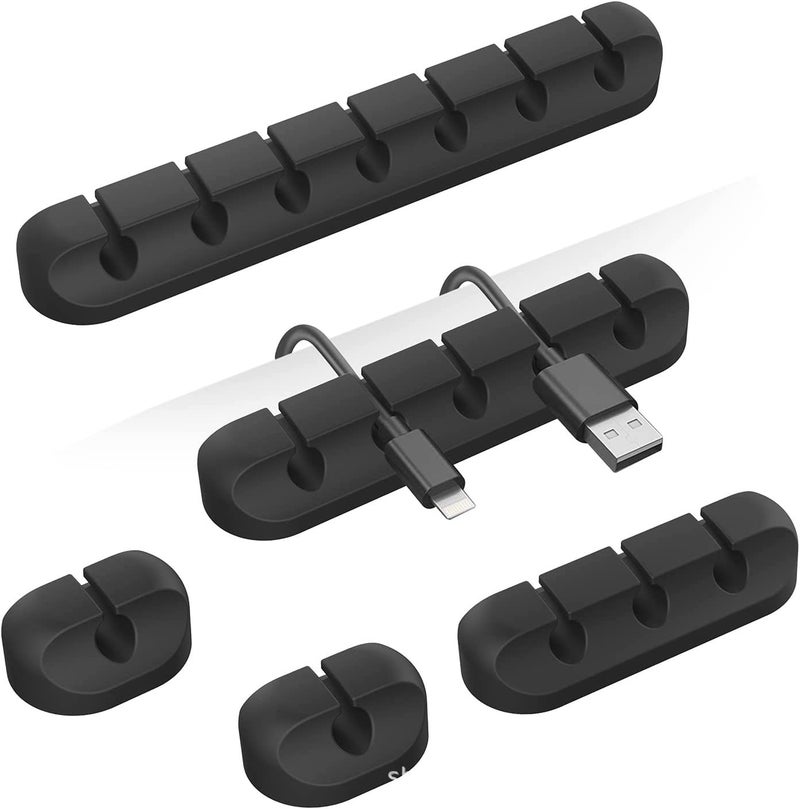 New Desktop Charging Data Cable Holder Multi-Port Creative Storage Wire Silicone Cable Organizer Hub - Image 1