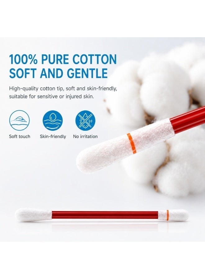 Culurfu Disposable Iodine Cotton Swabs - Snap-Off Disinfection Swabs - Individually Wrapped for Wound Care & Emergency First Aid - Travel Friendly, 60-Count - Image 4