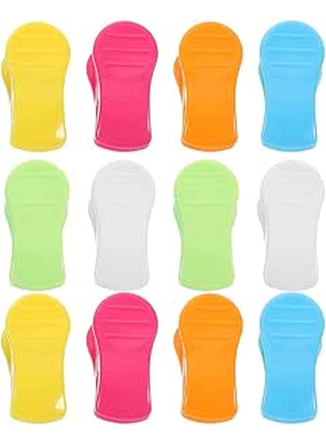 Heavy Duty Plastic Windproof Clips for Beach Towels Pool Chairs and Food Bags 12 Pack - Image 1