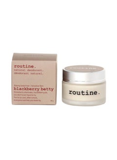routine . Natural and Aluminum Free Deodorant (2 Fluid Oz.) for Women and Men | BlackBerry Betty No Baking Soda (Cream Jar Formula)  - Image 2