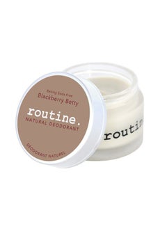 routine . Natural and Aluminum Free Deodorant (2 Fluid Oz.) for Women and Men | BlackBerry Betty No Baking Soda (Cream Jar Formula)  - Image 1