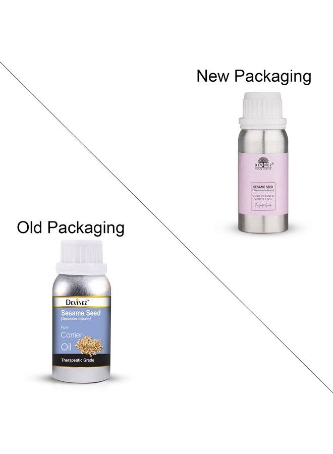 Devinez Sesame Seed Coldpressed Oil 250Ml 100% Pure Natural Undiluted Therapeutic Grade Oil For Hair & Skin Care Head Lice Dandruff Care Deep Conditioning - Image 3