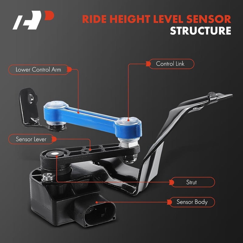 A-Premium Ride Height Level Sensor for Audi A4, A4 Quattro, S4, RS4 (2003-2009) - Rear Left or Right Replacement - Image 3