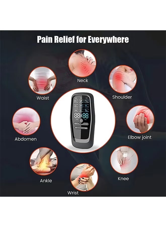 YelaJoy TENS Low Frequency Pulser Physiotherapy Device - EMS Muscle Stimulator + Back Pain Relief and Management (Includes Electrode Pads) - Image 2