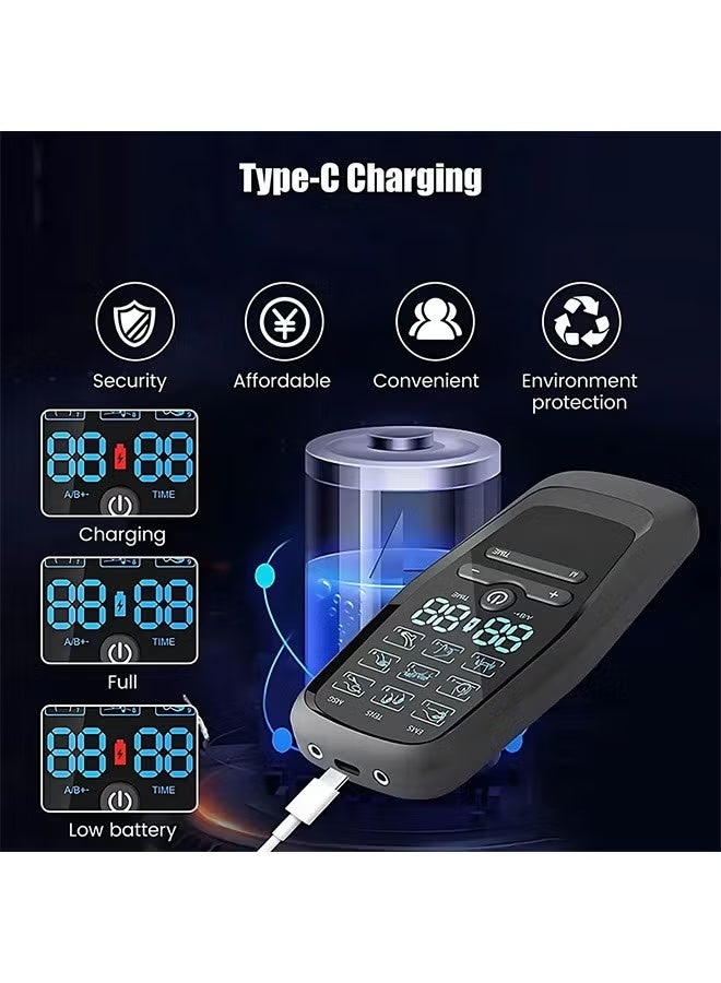 YelaJoy TENS Low Frequency Pulser Physiotherapy Device - EMS Muscle Stimulator + Back Pain Relief and Management (Includes Electrode Pads) - Image 4