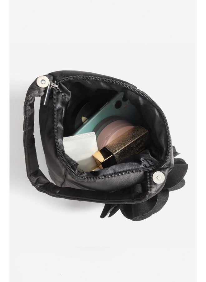 BABEYOND Clutch Purses for Women - Evening Bags Flower Satin Handbag Classy Wristlet Purse for Party Daily Wedding - Image 2