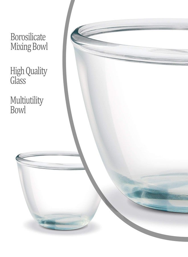 Treo by Milton Borosilicate Mixing Bowl, 1000 ml (Transparent) - Image 4