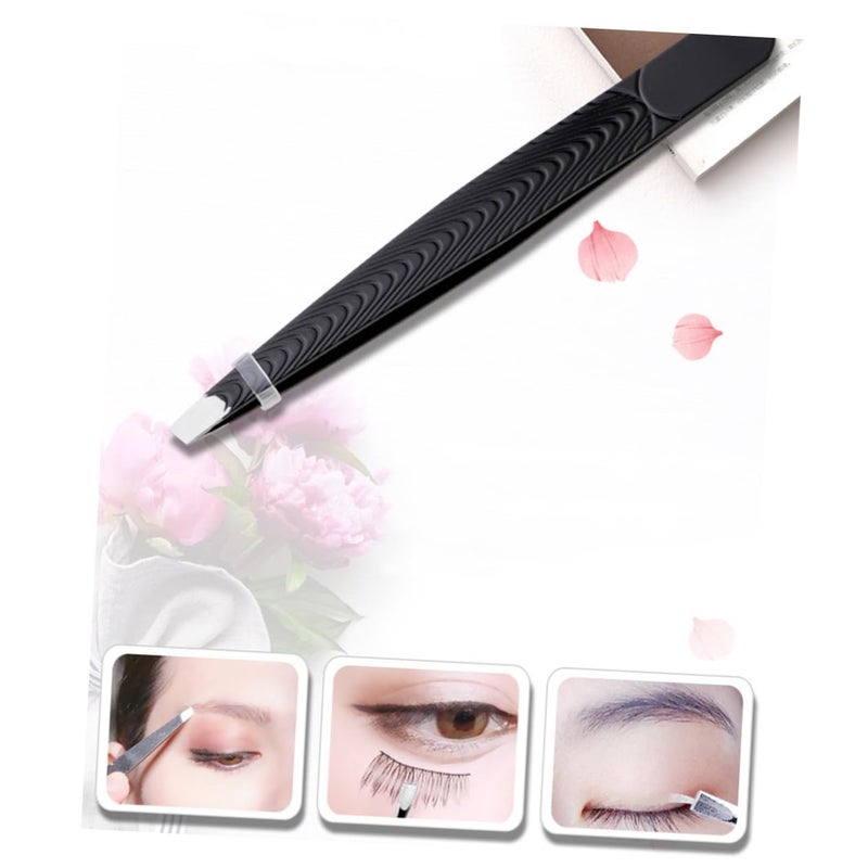 5 Pcs Stainless Steel Eyebrow Clips Set Ergonomic Tweezers For Precision Makeup Home And Travel - Image 5