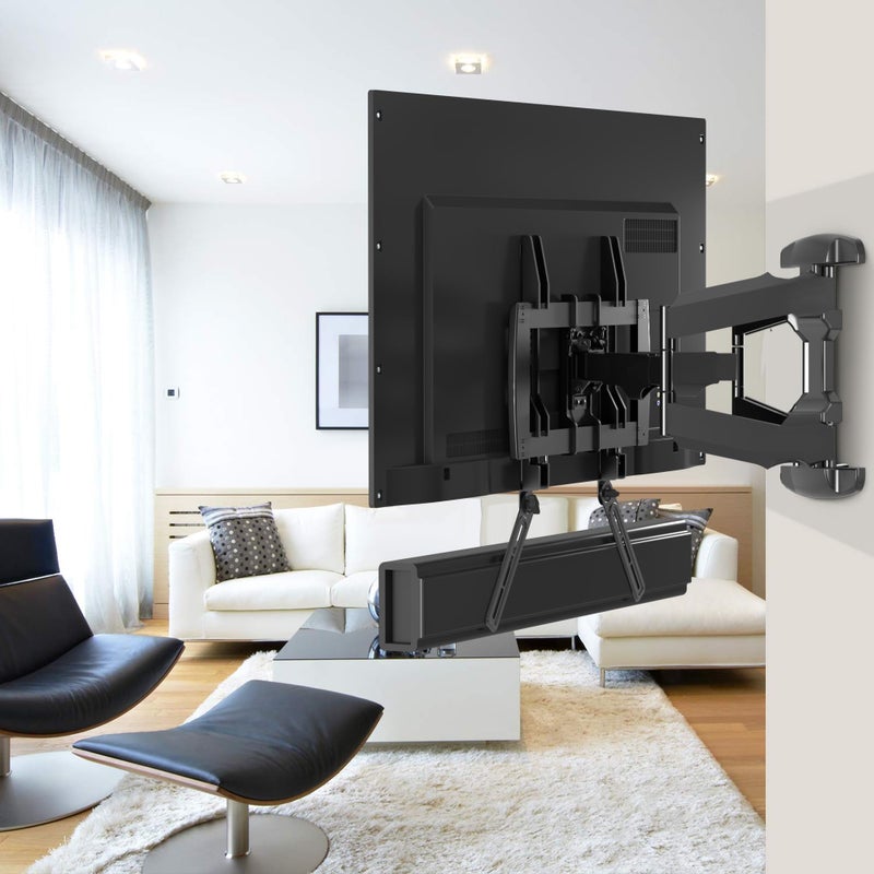 XINLEI Universal Sound Bar Mounts Fits Most 23 to 65 Inch TVs Soundbar TV Mount Bracket Above or Under TV, up to 22 lbs SBR302 - Image 3