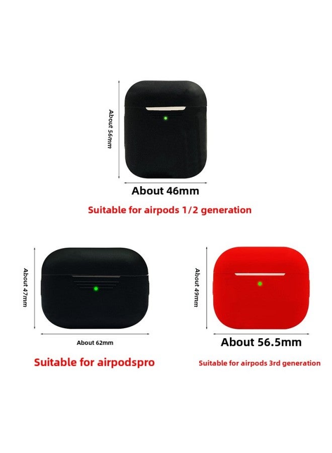 Airpods4 Protective Cover Silicone Material Drop-resistant LOGO Bluetooth Headset Protective Cover Airpods4 Earphone Case-Color:Airpods 1/2 (nd Type)-Applicable Models:Sakura Powder  - Image 2
