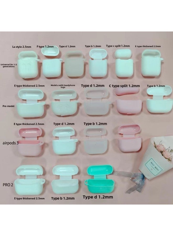 Airpods4 Protective Cover Silicone Material Drop-resistant LOGO Bluetooth Headset Protective Cover Airpods4 Earphone Case-Color:Airpods 1/2 (nd Type)-Applicable Models:Sakura Powder  - Image 4