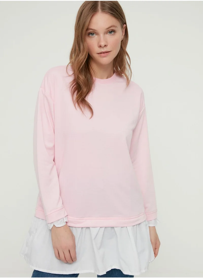 trendyol Round Neck Knitted Tunic