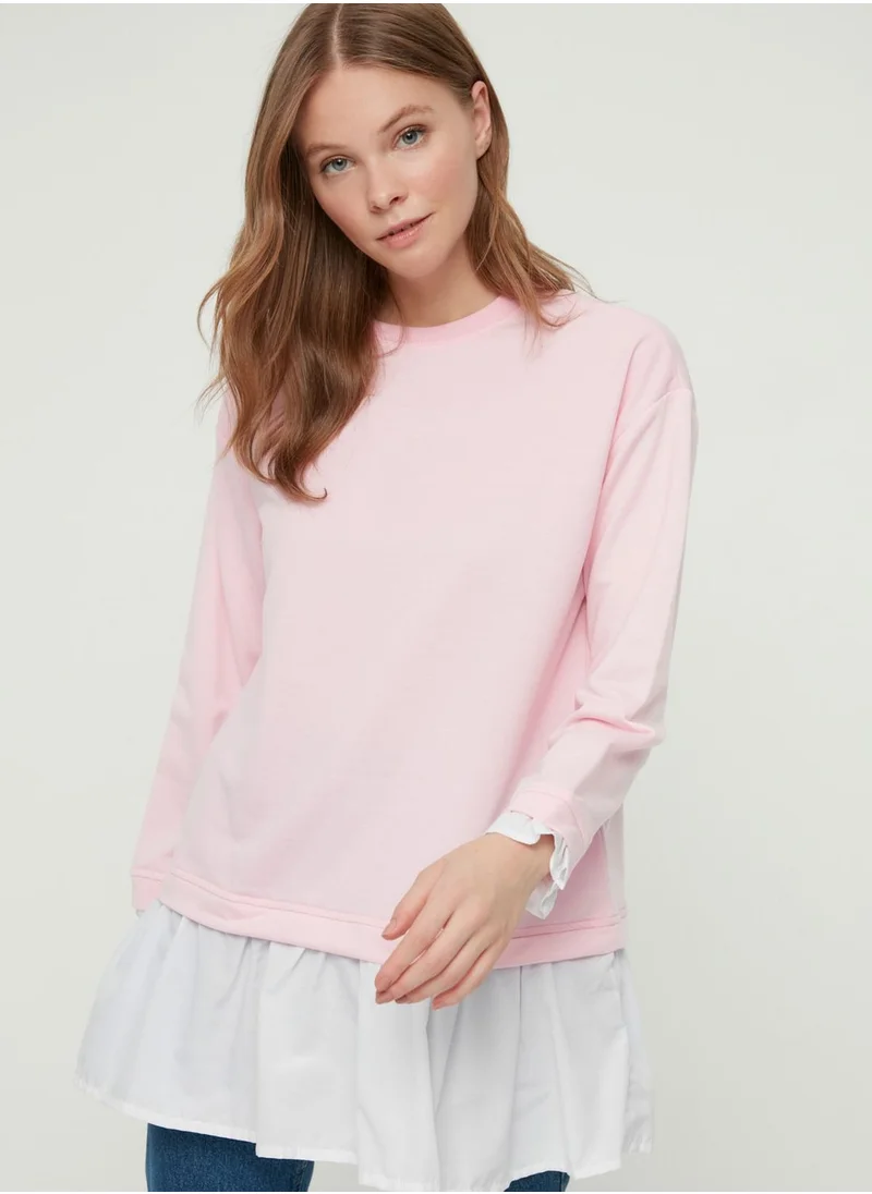 trendyol Round Neck Knitted Tunic
