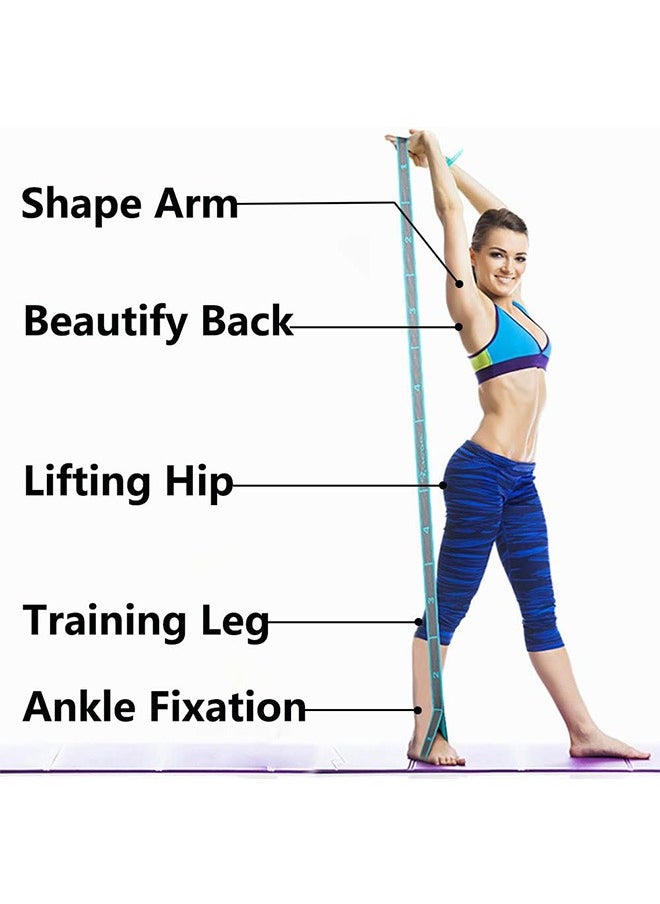 Garlo Stretch Band Strap, Elastic Exercise Stretching Band with 9 Loops for Yoga Physical Therapy Dance Workout Fitness, Stretch Assist - Light Resistance Band for Strength Flexibility Training  - Image 5