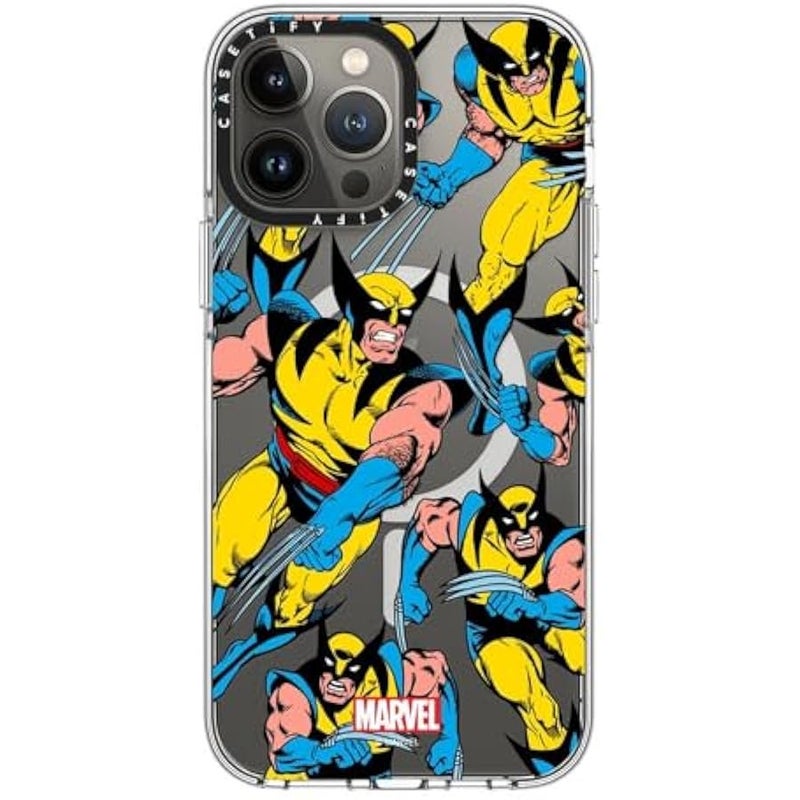 Casetify Clear iPhone 13 Pro Max Case 【Deadpool & Wolverine Co-Lab/Not Yellowing / 6.6ft Drop Protection/Magsafe】 - Wolverine Pattern Case - Clear - Image 4