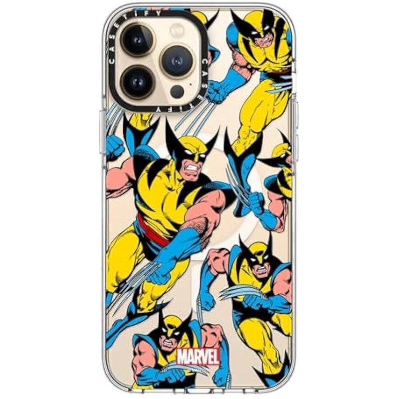 Casetify Clear iPhone 13 Pro Max Case 【Deadpool & Wolverine Co-Lab/Not Yellowing / 6.6ft Drop Protection/Magsafe】 - Wolverine Pattern Case - Clear - Image 5