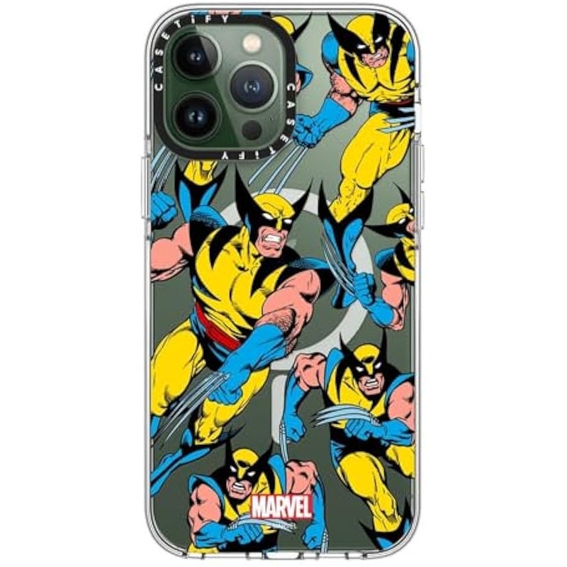 Casetify Clear iPhone 13 Pro Max Case 【Deadpool & Wolverine Co-Lab/Not Yellowing / 6.6ft Drop Protection/Magsafe】 - Wolverine Pattern Case - Clear - Image 3