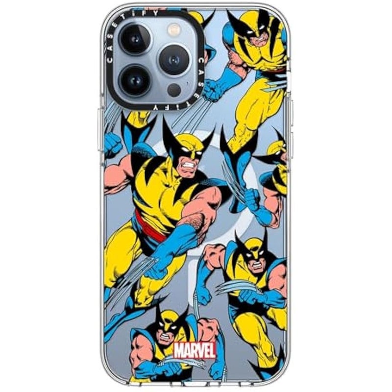 Casetify Clear iPhone 13 Pro Max Case 【Deadpool & Wolverine Co-Lab/Not Yellowing / 6.6ft Drop Protection/Magsafe】 - Wolverine Pattern Case - Clear - Image 2