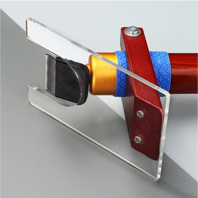 JMBay Shearing Guide for Carpet Trimmer, Rug Tufting Shearing Guide, Solid Wood Rug Tufting Carver Holder Base, Carpet Trimmer Bracket Tool for Keeping Rugs Flat, Excluding Carpet Trimmer - Image 3