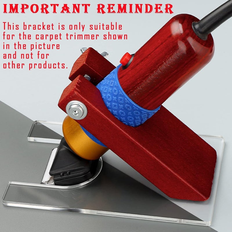 JMBay Shearing Guide for Carpet Trimmer, Rug Tufting Shearing Guide, Solid Wood Rug Tufting Carver Holder Base, Carpet Trimmer Bracket Tool for Keeping Rugs Flat, Excluding Carpet Trimmer - Image 2