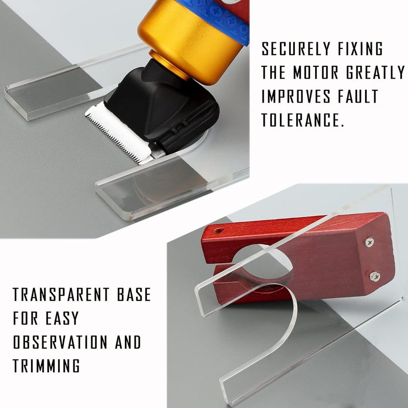 JMBay Shearing Guide for Carpet Trimmer, Rug Tufting Shearing Guide, Solid Wood Rug Tufting Carver Holder Base, Carpet Trimmer Bracket Tool for Keeping Rugs Flat, Excluding Carpet Trimmer - Image 5