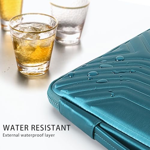 DOMISO 17.3 Inch Laptop Sleeve Case, Shockproof Waterproof Soft EVA Protective Bag with Handle, Lightweight Carrying Case for 17-17.3" Notebook/Dell/Lenovo/HP/MSI/ASUS, Teal - Image 5