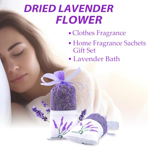 Umpeimvon 8 Packs Lavender Sachet Bags for Drawers and Closets, Long-Lasting Lavender Scented Sachets Home Fragrance Hanging Closet Air Freshener Oder Eliminator, Smell Goods for House - Image 5