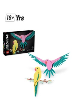 LEGO LEGO Art The Fauna Collection Macaw Parrots 31211 Building Blocks Toy Set (644 Pieces)  - Image 1