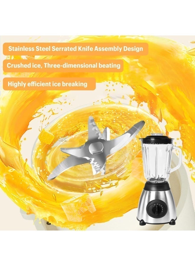 1.5L Blender,Smoothie Blender,Kitchen Countertop Blender,Crushed Ice,Frozen Fruits,Timed Setting,Adjustable Speed ﻿ - Image 4