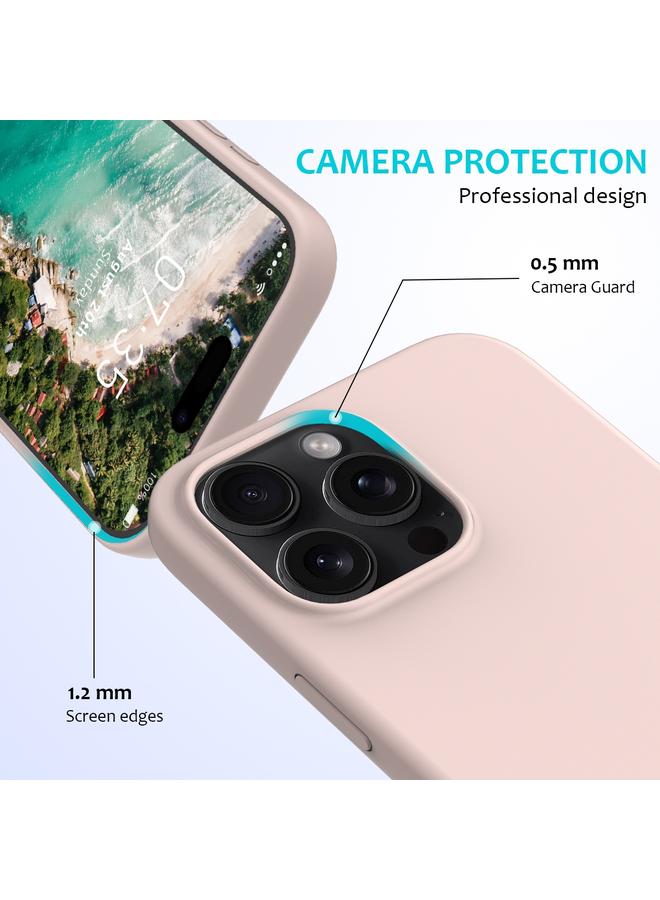 اس-توب جراب لهاتف iPhone 16 Pro، جراب سيليكون بلون سادة - Image 2