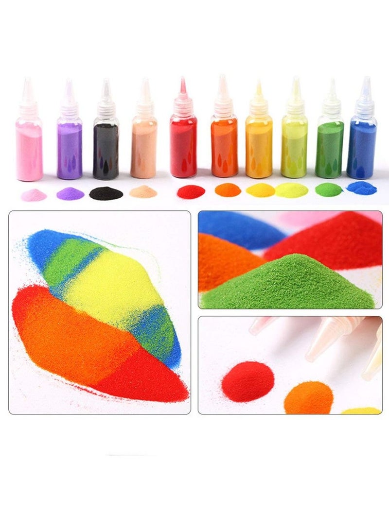 12Pcs Kids DIY Sand Painting Toy Children Drawing Board Sets Bubble Sand Handmade Picture Paper Craft Sand Draw Art - Image 2