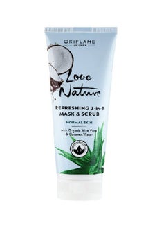 Oriflame Refreshing 2In1 Mask & Scrub With Organic Aloe Vera & Coconut Water 75Ml (By Ori Flame)  - Image 4
