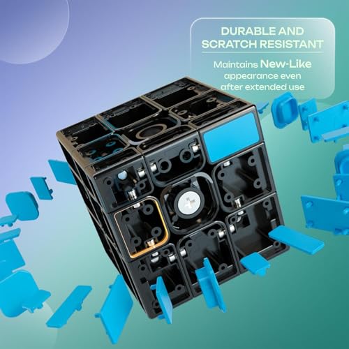 Cubelelo Drift 3x3 Mirror Blue (Magnetic) (Tiled) Speedcube | Premium New Version Shape-Shifting Puzzle with Stunning Looks, Buttery Smooth Turns & Durability | Ideal for Kids Boys Girls Ages 6 & up - Image 4