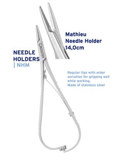 Crosstex Dental Instruments Mathieu Needle Holder 14cm Regular Beak 