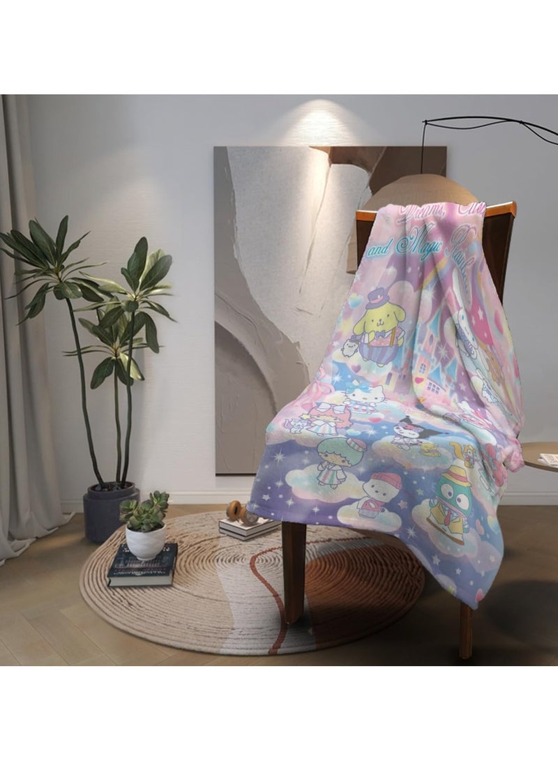 عام **بطانية فانيلا كورومي وسينامورول & كورومي لتزيين المنزل، بحجم 50×60 بوصة** - Image 2