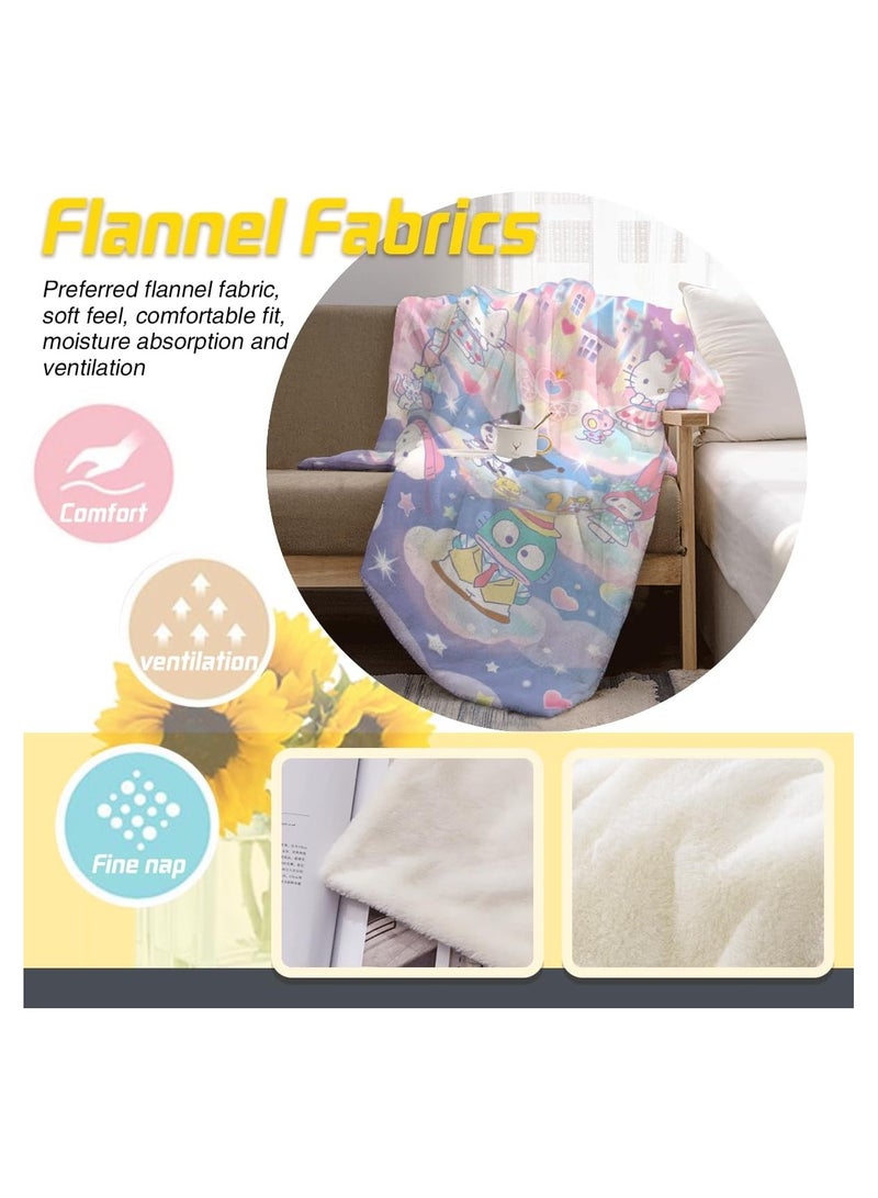 عام **بطانية فانيلا كورومي وسينامورول & كورومي لتزيين المنزل، بحجم 50×60 بوصة** - Image 4