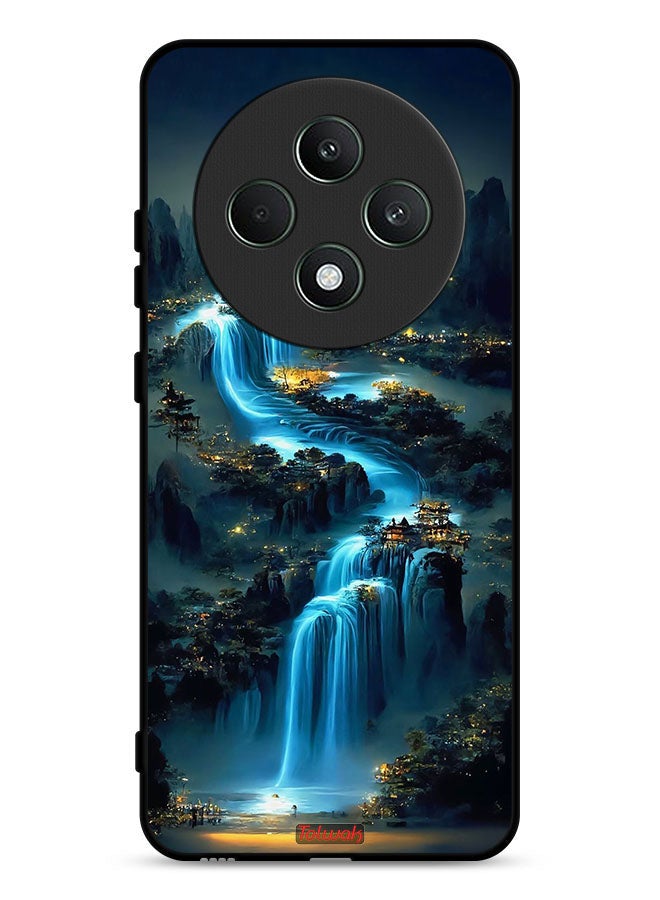 Tolwak Oppo Reno12 F 5G Protective Case Cover Waterfall Art - Image 1