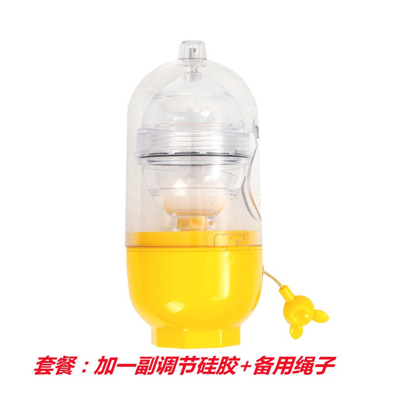Internet Celebrity Explosions Whirlwind Golden Egg Ripper Artifact Creative Egg Ripper Egg Mixing Egg Shaker Manual Egg Shaker Piggy pink + adjustment silicone + spare rope - Image 2