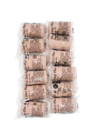 Elastic Compression Bandage – 12‑Roll Pack for Sprains & Strains - 5 cm 12 Pack