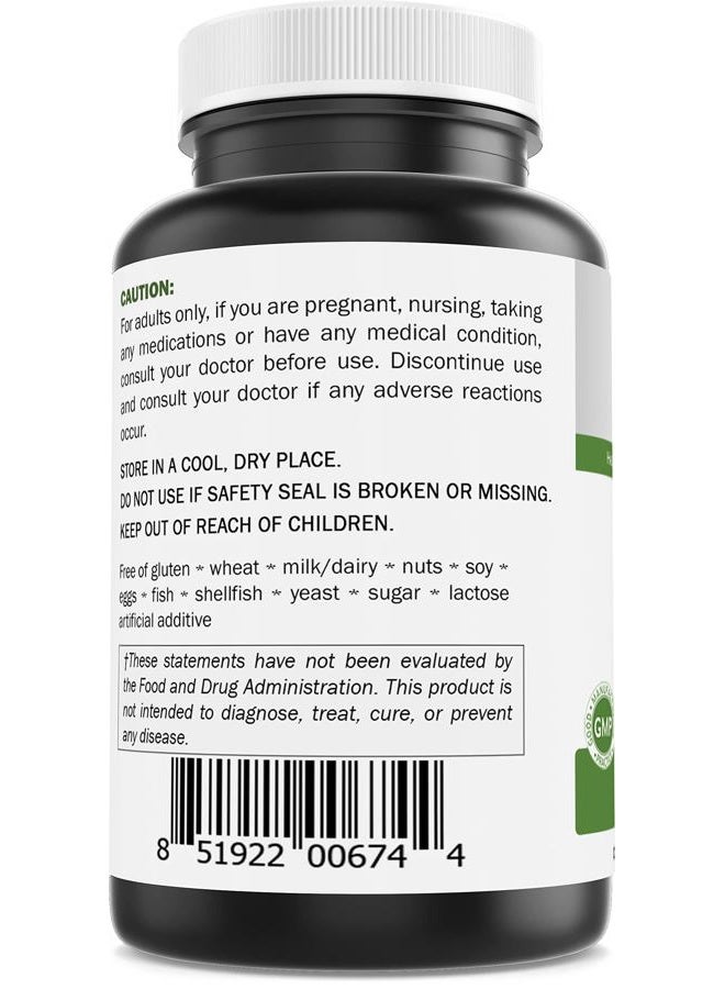 Brieofood Chromium Picolinate 1000 mcg Pills - 240 Tablets - 240 Servings - Non-GMO, Gluten Free - Image 3