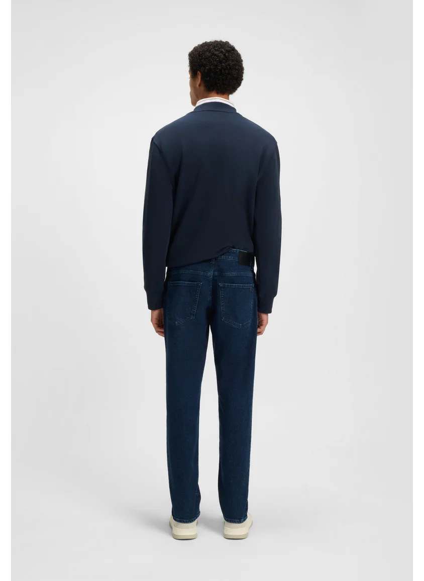 بوس Maine regular-fit jeans in blue comfort-stretch denim