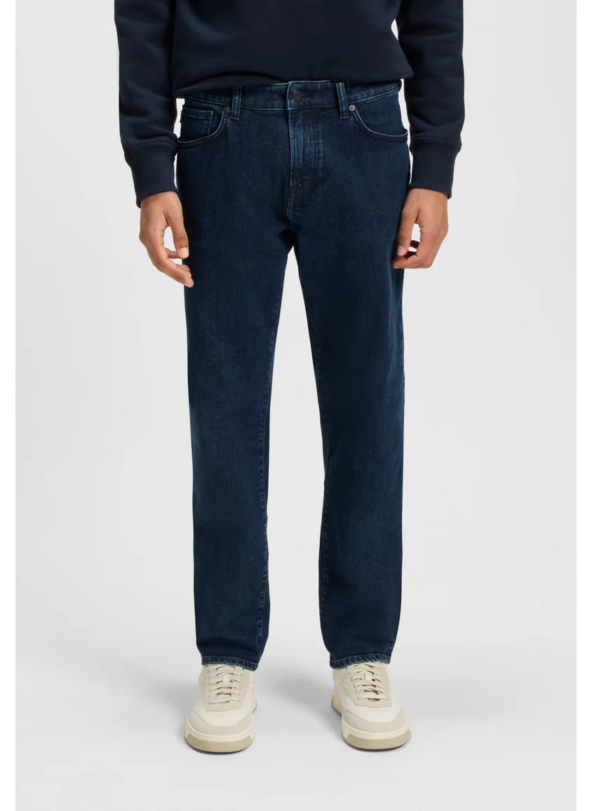 بوس Maine regular-fit jeans in blue comfort-stretch denim