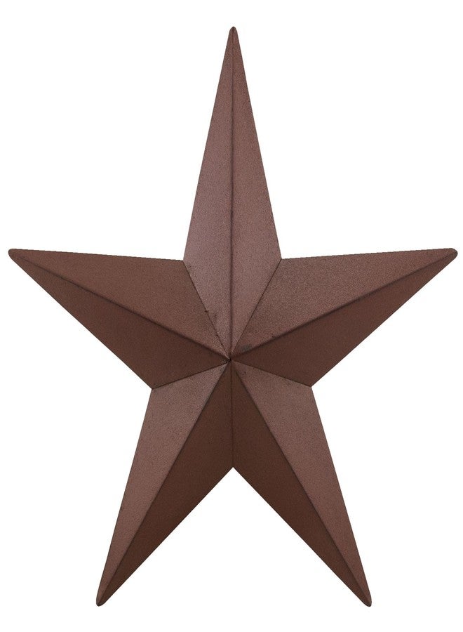 Hearthside Collection CWI Gifts Metal Barn Star - 18" Galvanized Hanging Star - Farmhouse Wall Decor - Burgundy - 1 - Image 1