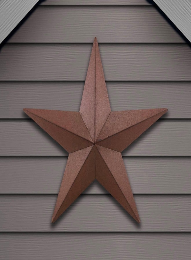 Hearthside Collection CWI Gifts Metal Barn Star - 18" Galvanized Hanging Star - Farmhouse Wall Decor - Burgundy - 1 - Image 4